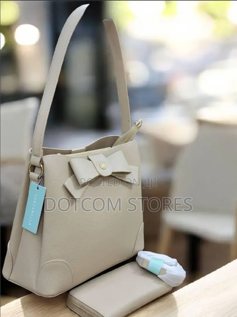 Chrisbella Faux Leather Shoulder Bag and Wallet Set
