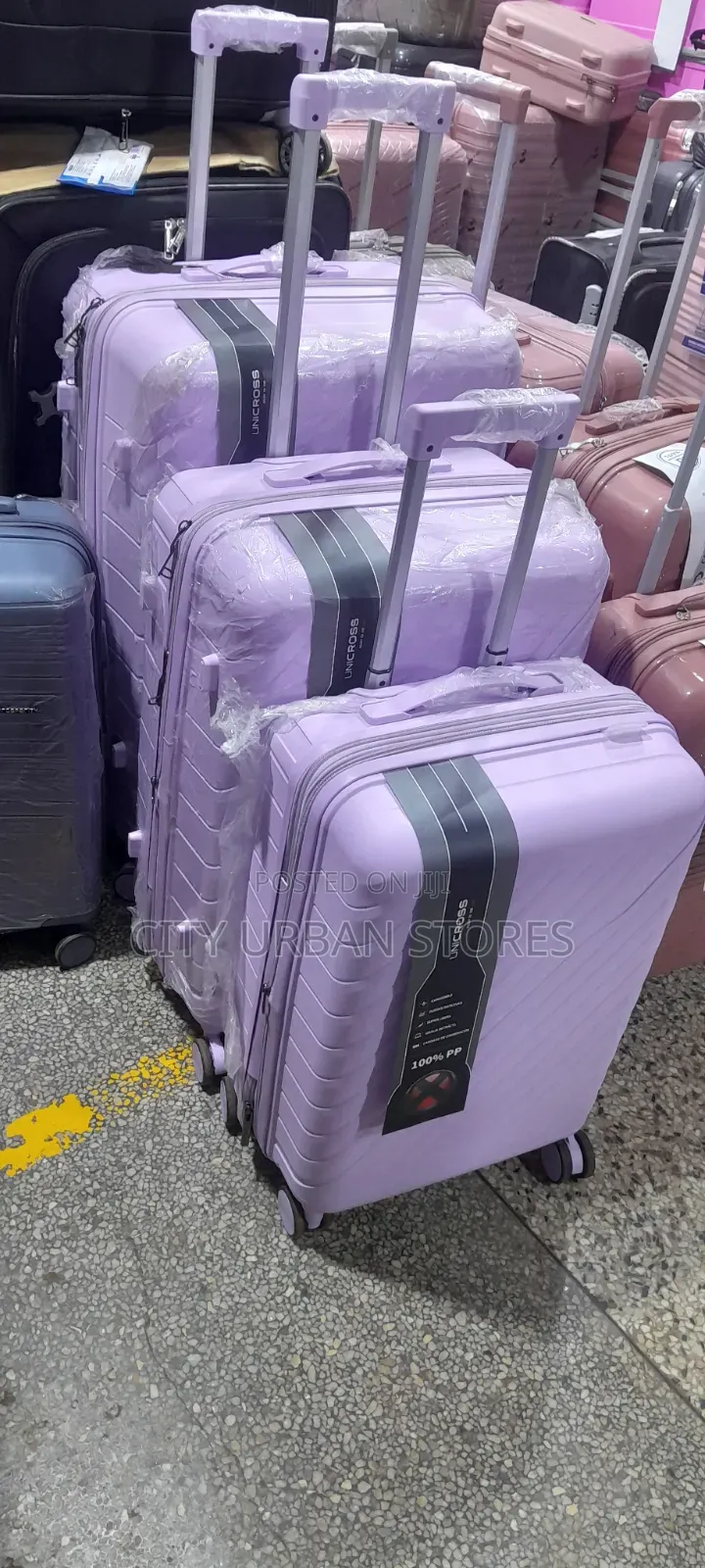 Uncross Purple 3pcs Rubber Set