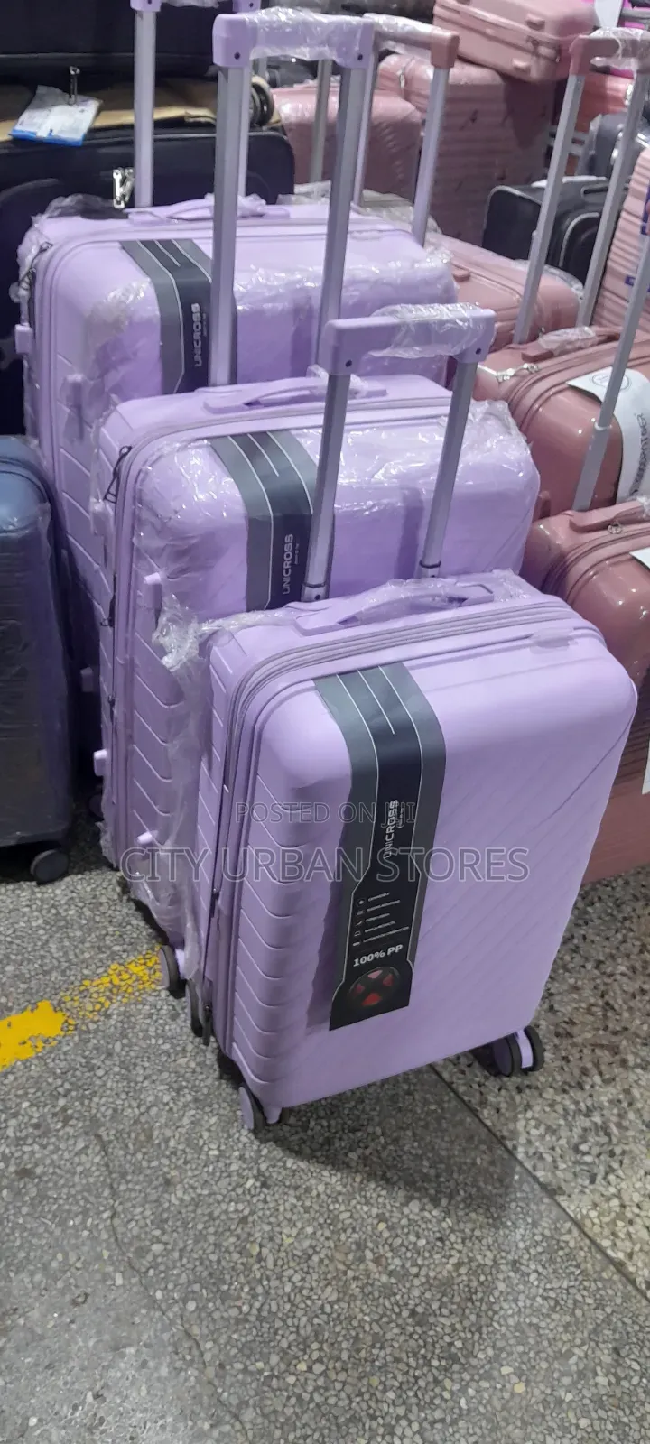 Uncross Purple 3pcs Rubber Set
