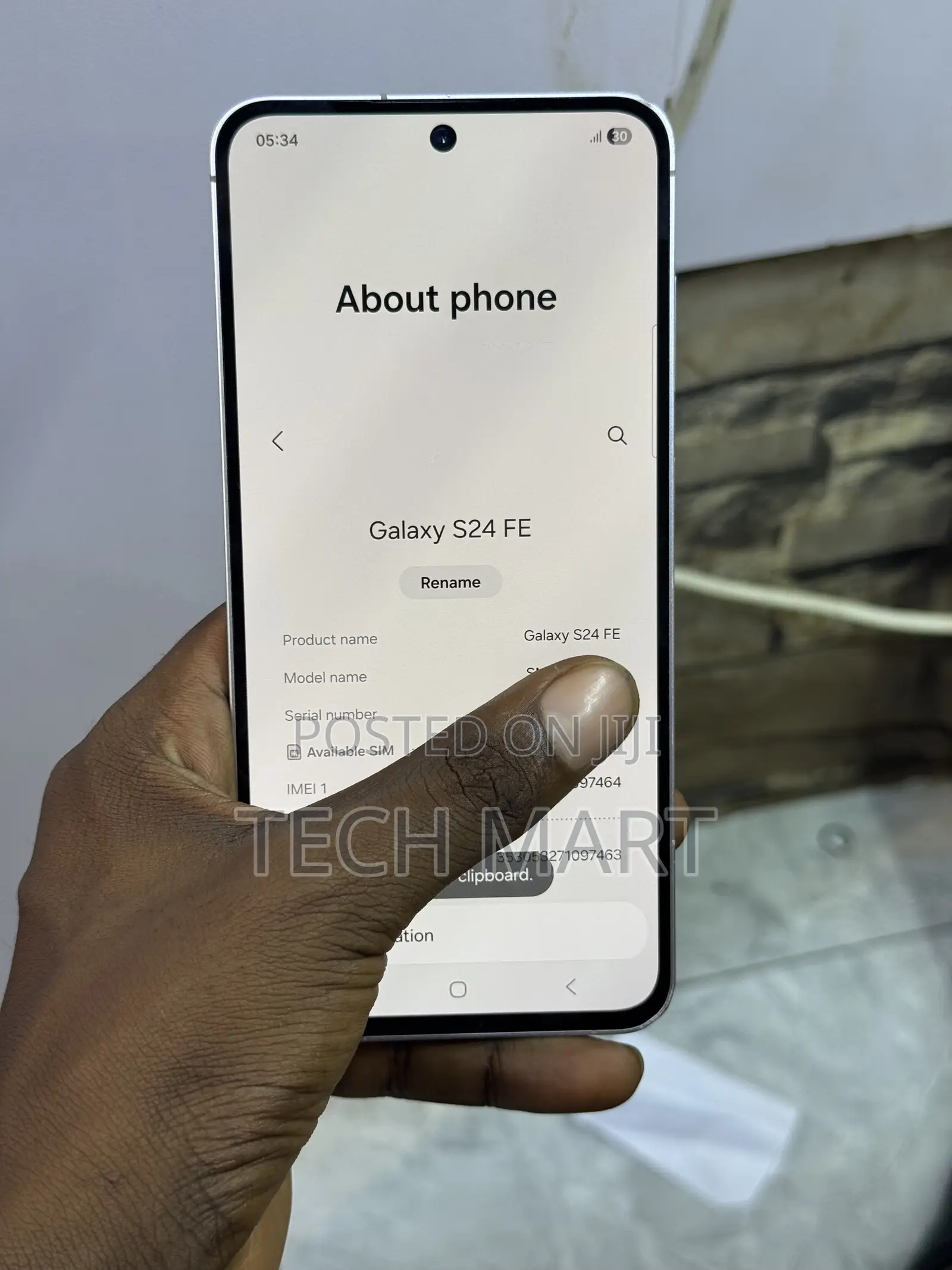 Samsung Galaxy S24 FE 256 GB White