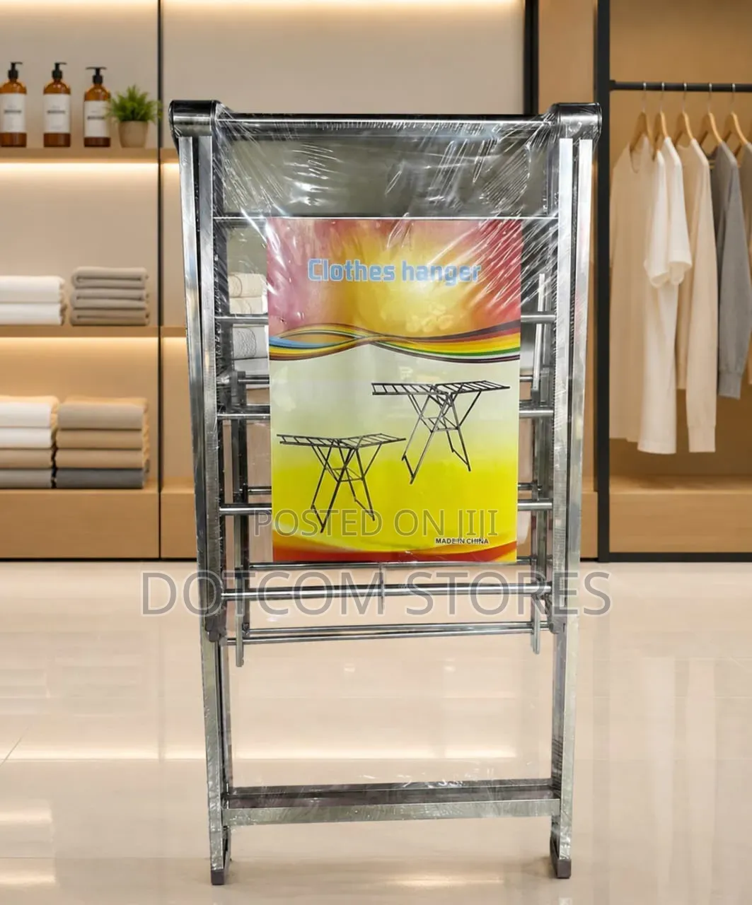 Metallic Foldable Clothes Drying Rack.