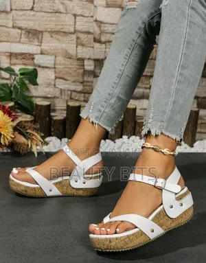 Casual White Wedge Shoes