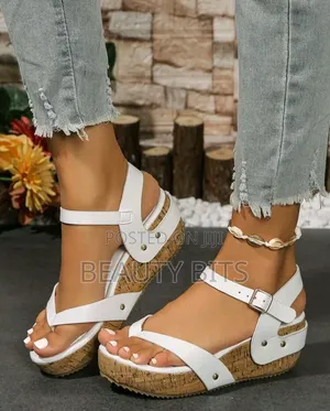 Casual White Wedge Shoes