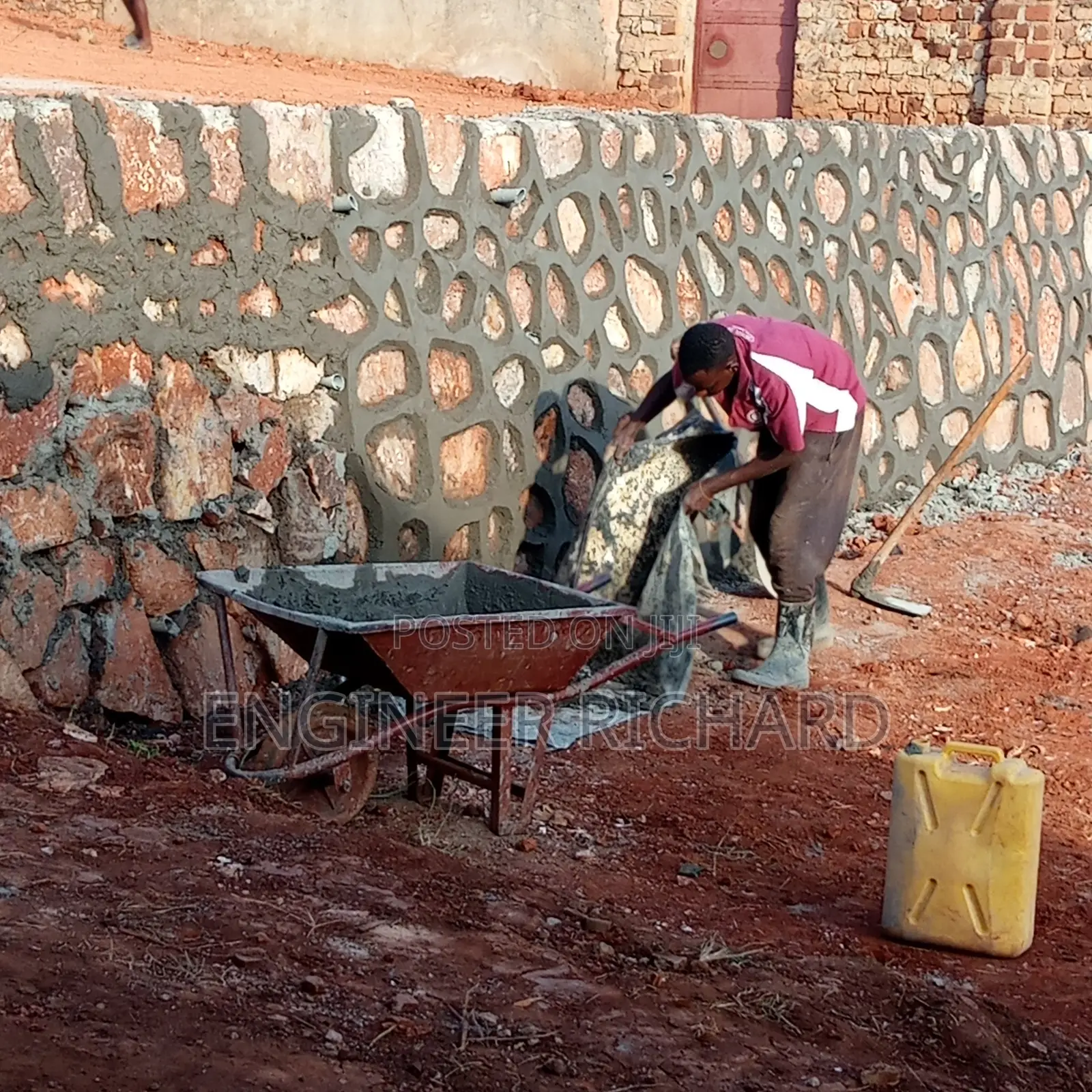 Solid Retaining Wall Construction