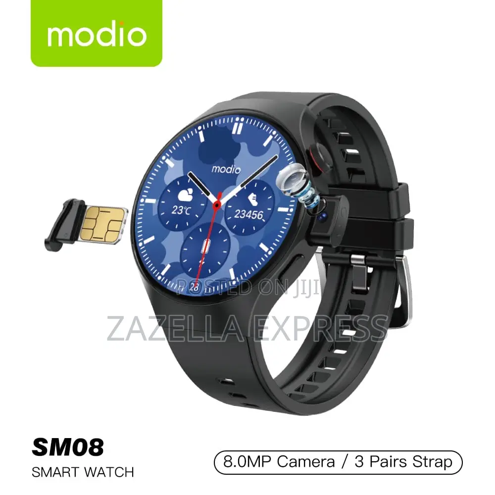 Modio Sm08 4g Smartwatch With Built-in Camera, Sim Card Slot