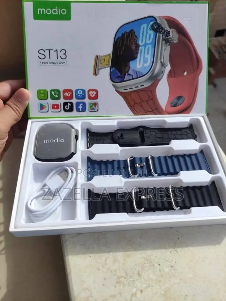 Modio St13 Smart Watch With 2.2inch Full Screen,Sim Card Slot, Unisex