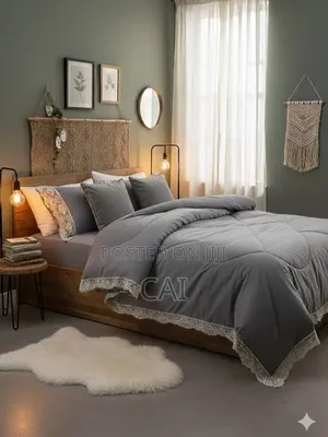Cotton Duvet Set Generic 6-Piece Quilted Lace Duvet Sets