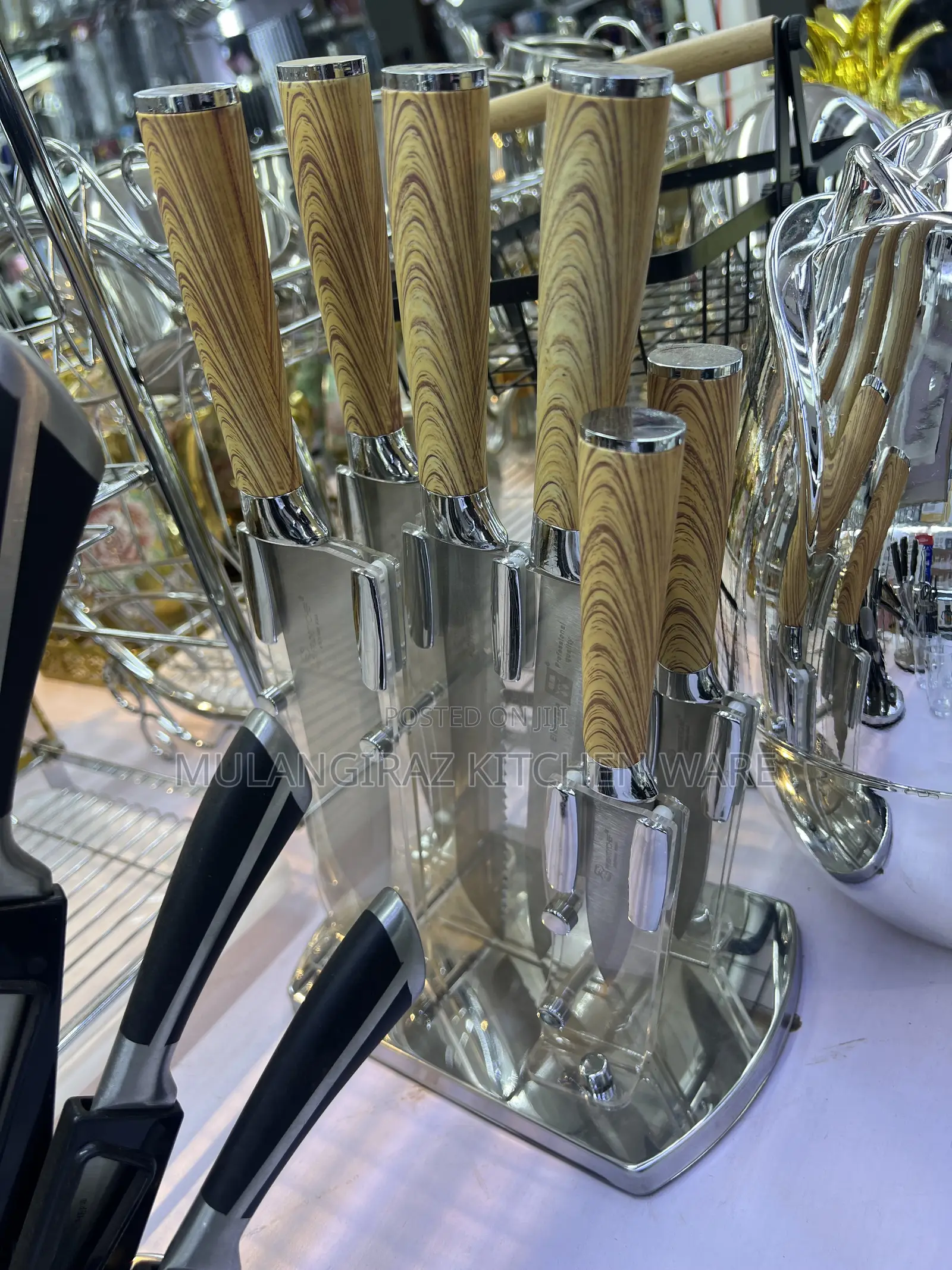 Kitchen Knife Set , Having 6 Knives and Scissor