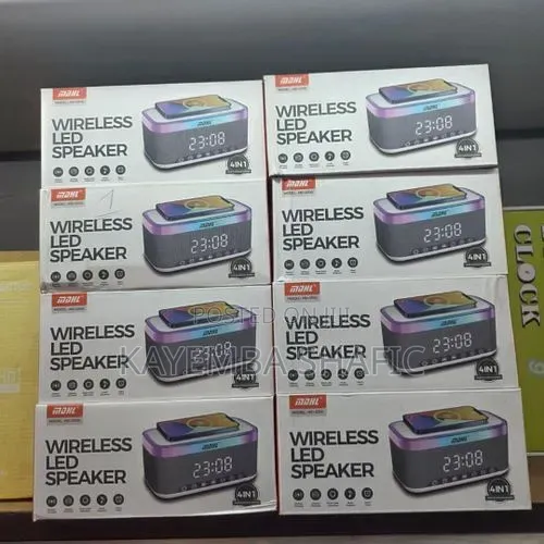 Led Wireless Speaker and Charger - Multicolor