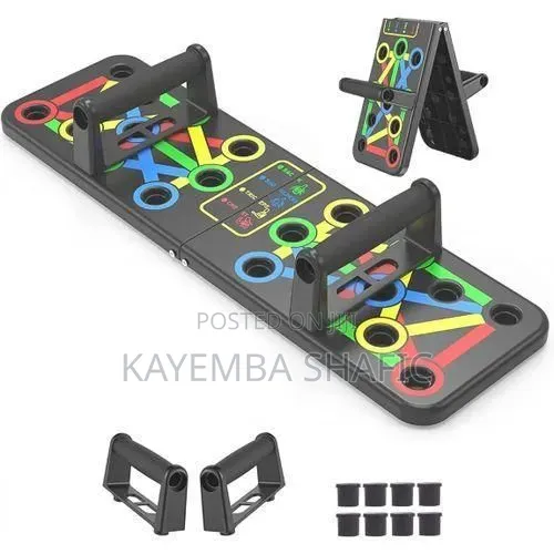 Portable Push-Ups Training Board - Multicolor