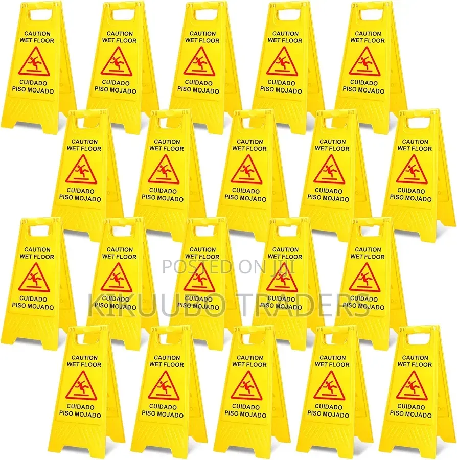 Caution Wet Floor Sign Yellow Wet Floor Double Sided Signs
