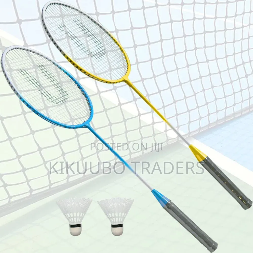 Badminton Racquets and Shuttlecocks With Carry Bag