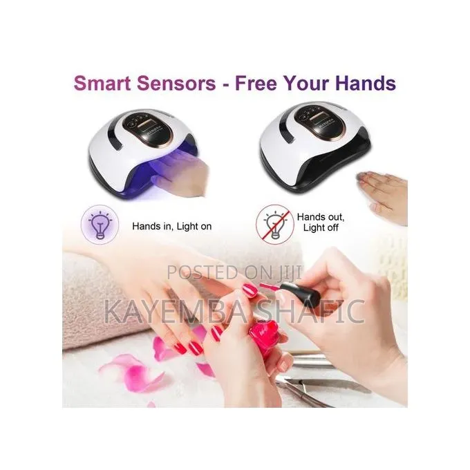 168w Led Uv Nail Lamp Kits Fast Dryer +9pcs Manicure Tools