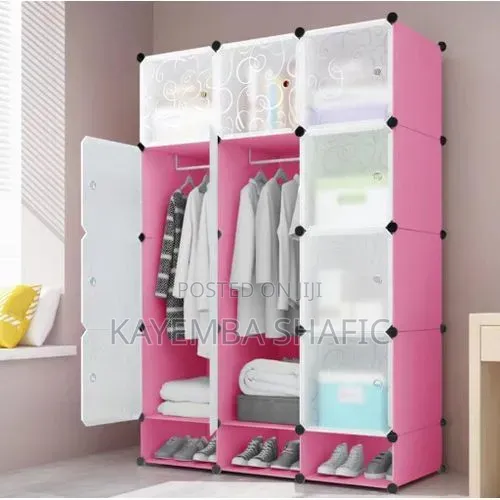 Other Pink Plastic Modular Wardrobe