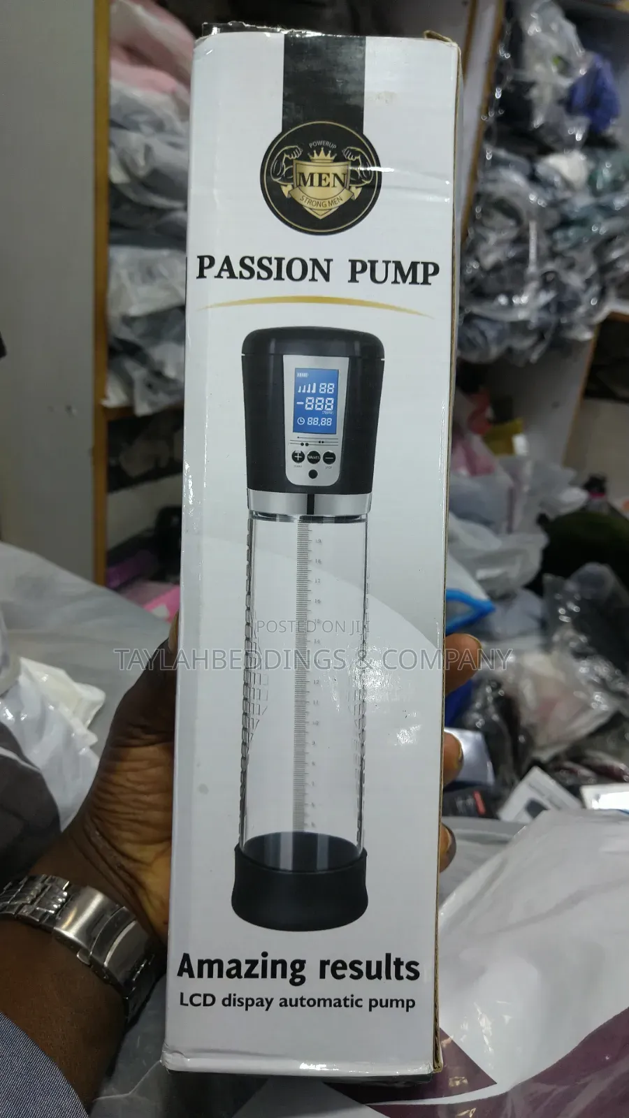 Shots Pumped Premium Rechargeable Automatic LCD Pump - Transparent