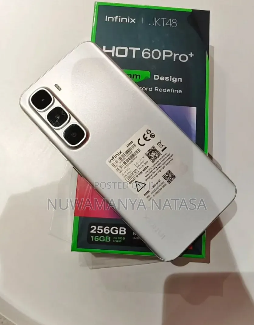 New Infinix Hot 60 Pro+ 256 GB Silver