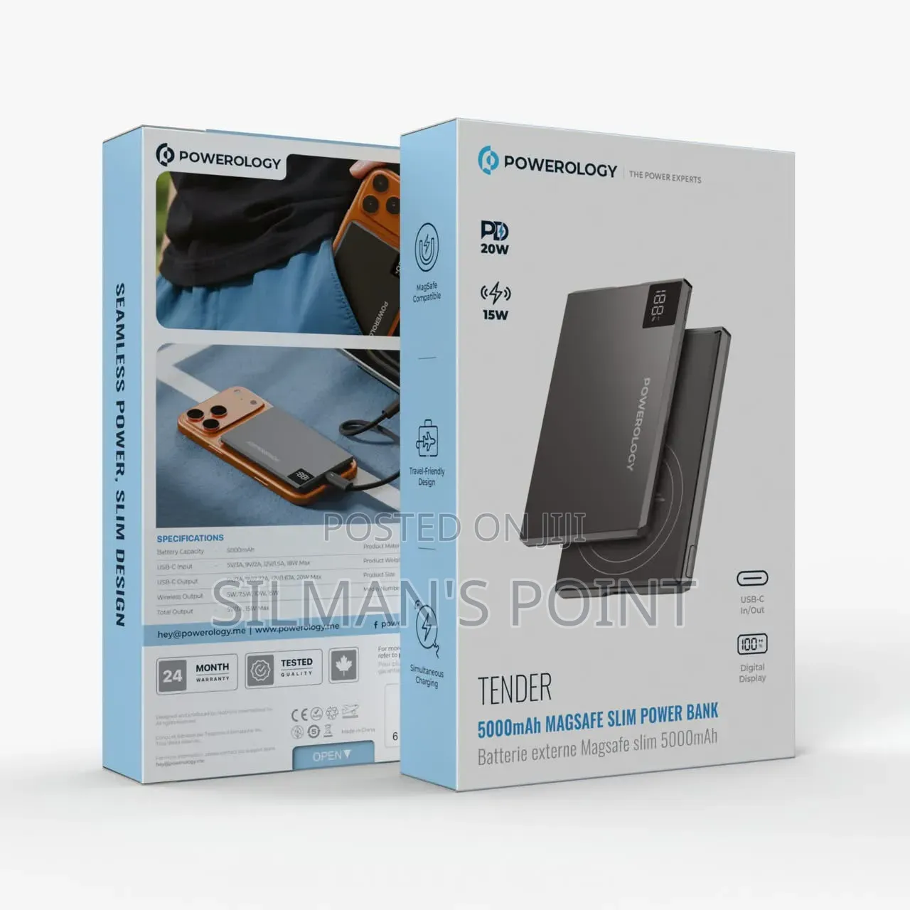 Powerology Tender 5000mah Slim Powerbank With Magsafe
