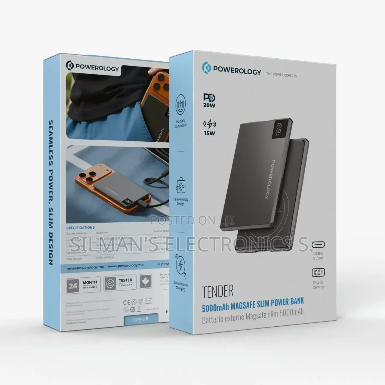 Powerology Tender 5000mah Slim Powerbank With Magsafe
