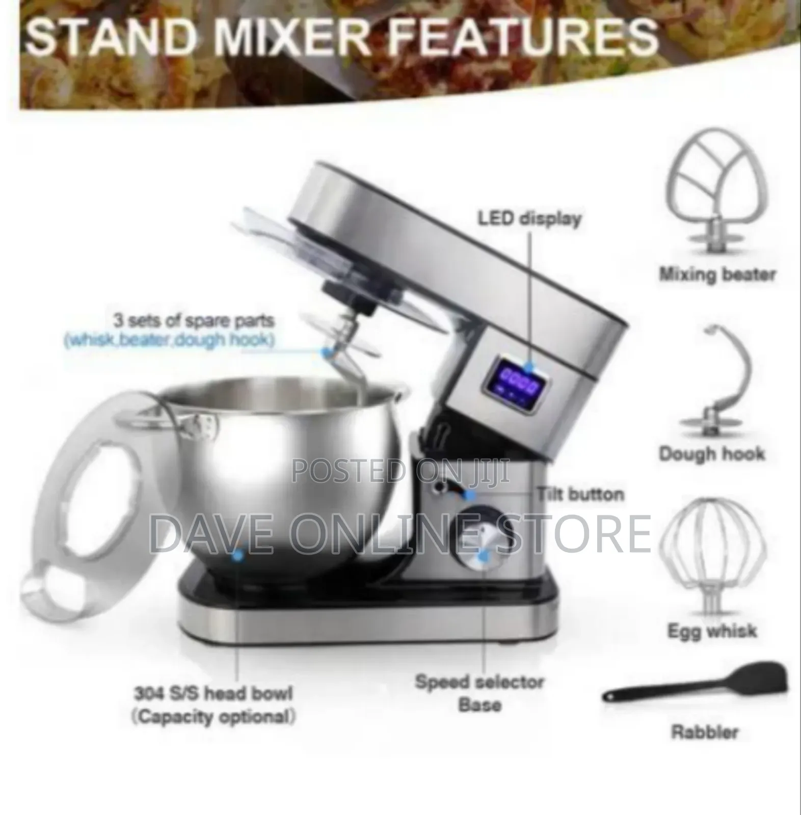 3 in 1 Stand Mixer, 12l