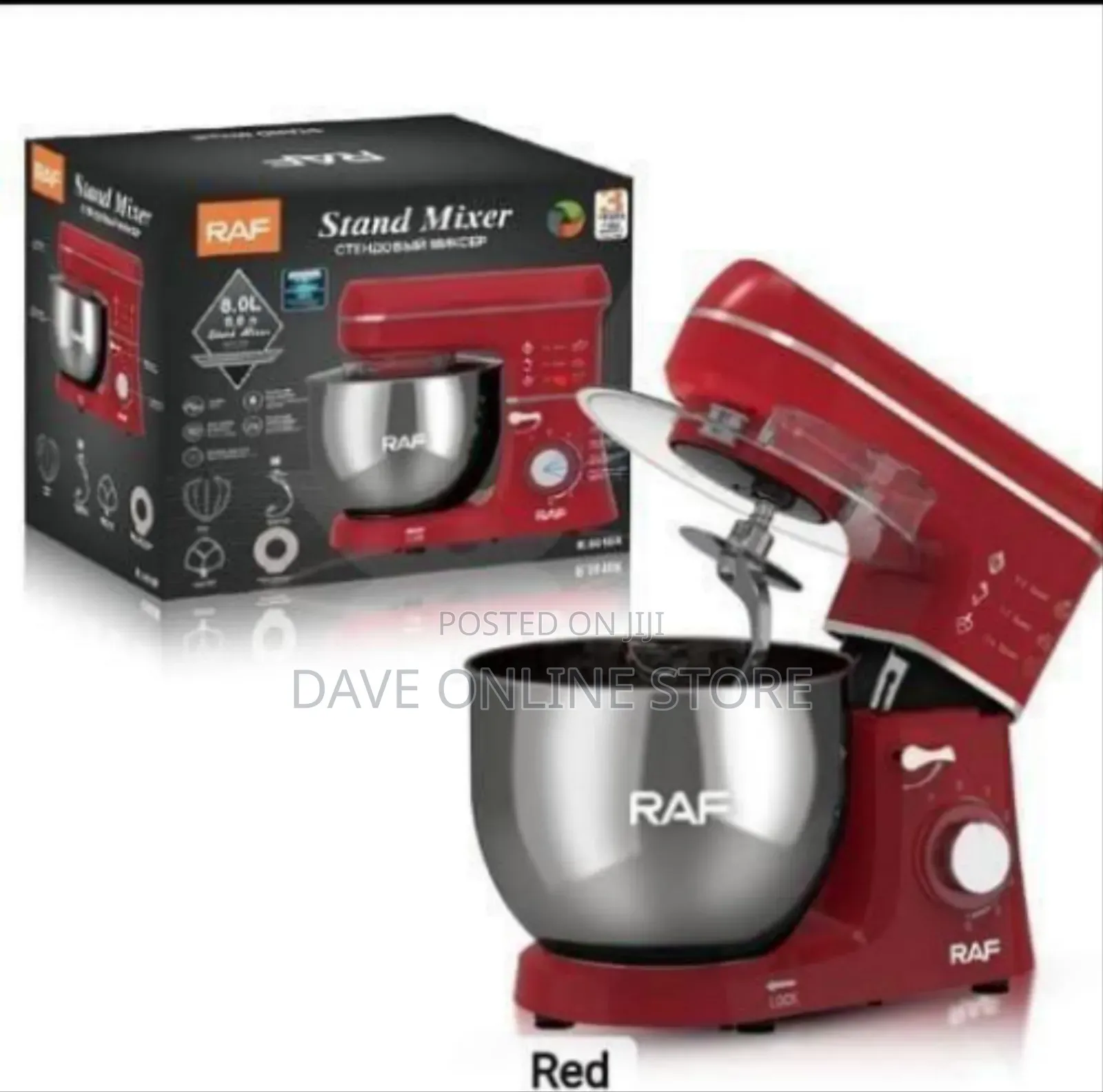 Raf Professional High-Capacity Kitchen Stand Mixer