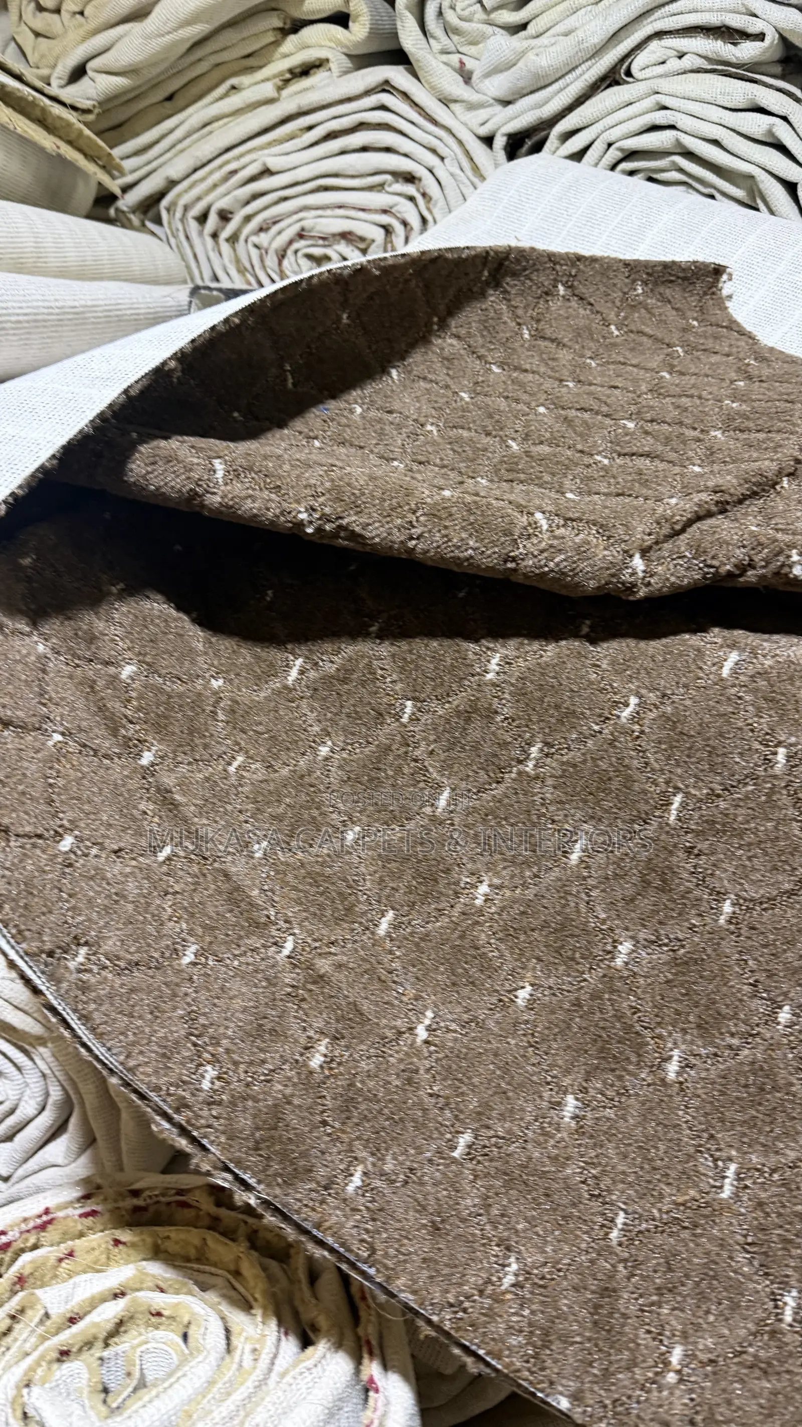 Elegant Fluffy Dot Carpet
