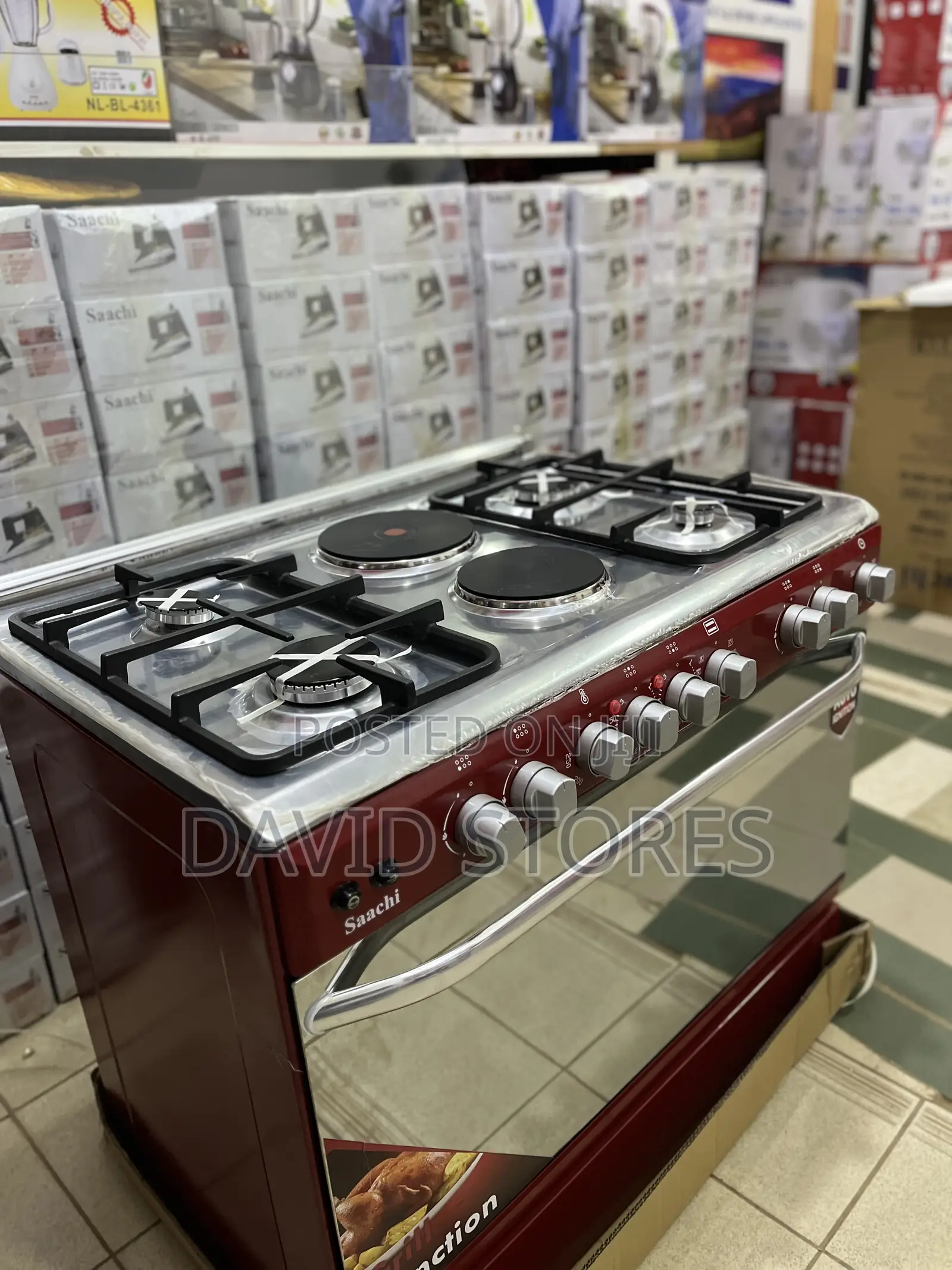 Saachi 60×90 Premium Gas Electric Cooker