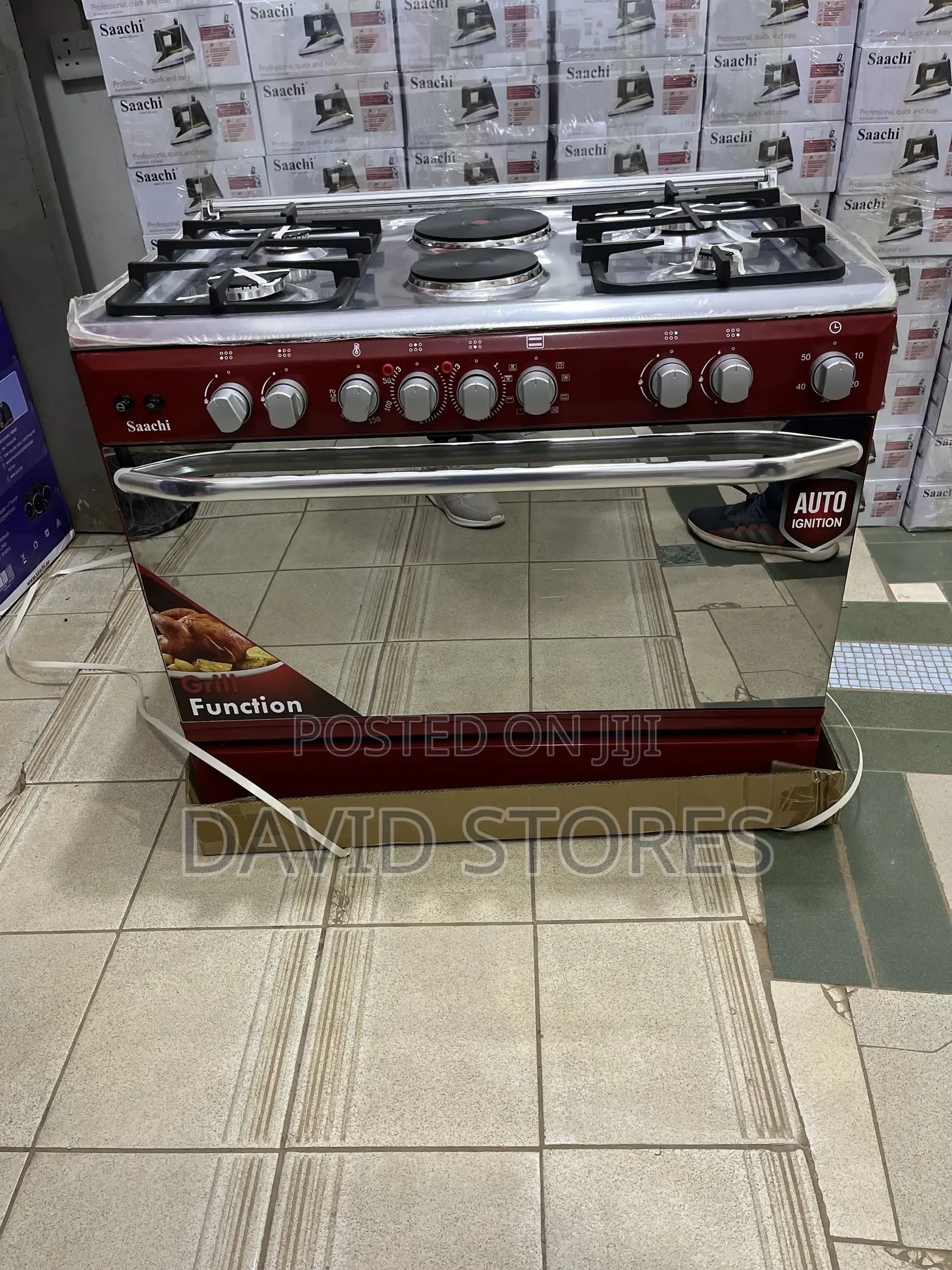 Saachi 60×90 Premium Gas Electric Cooker