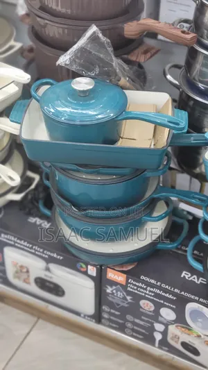 Enameled Cast Iron Cookware Set, 11 PCS