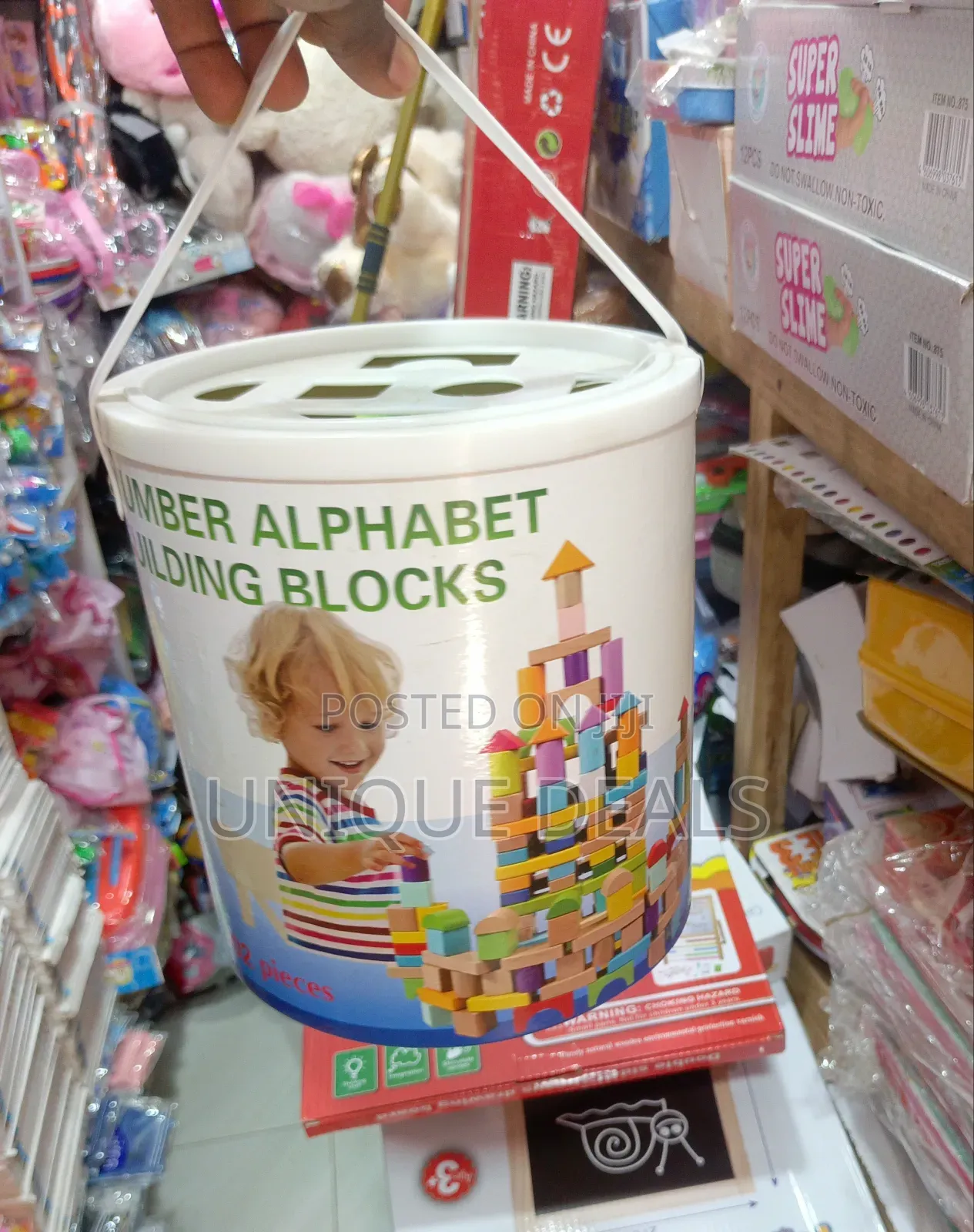 Wooden Alphabet and Numbers Block
