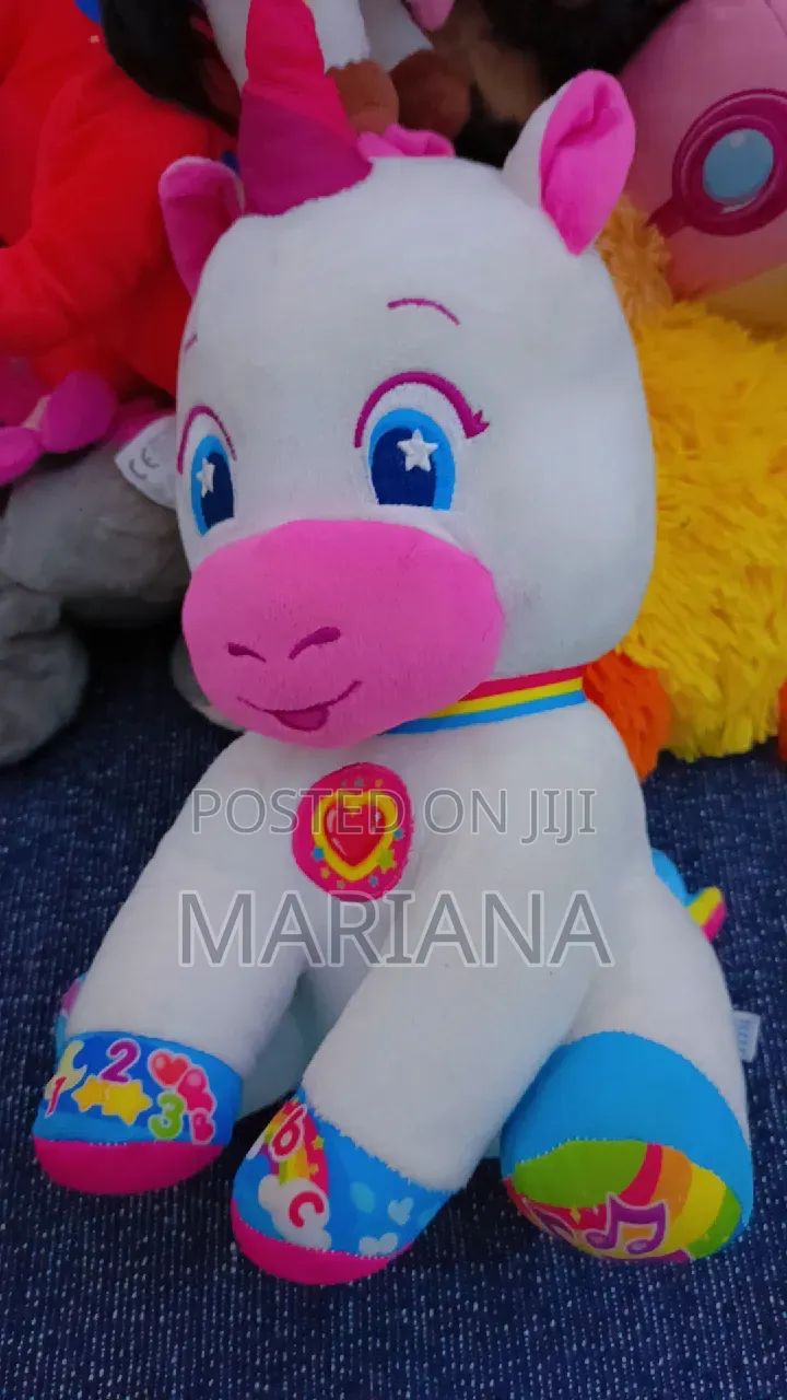 Stuffed Unicorn, Bear and Cow