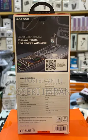 Porodo Voltrash Muilt-port Car Charger