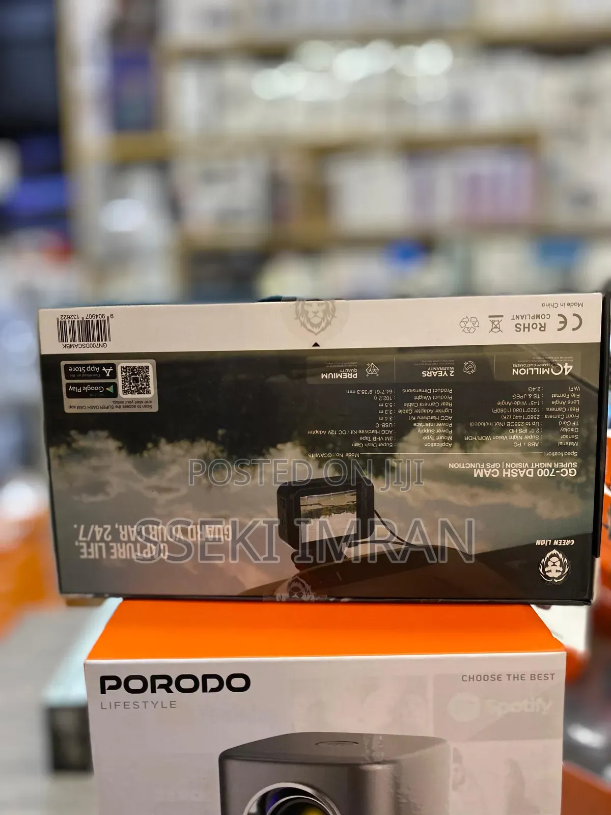 Green Lion Dc-700 Dash Cam Super Night Vision