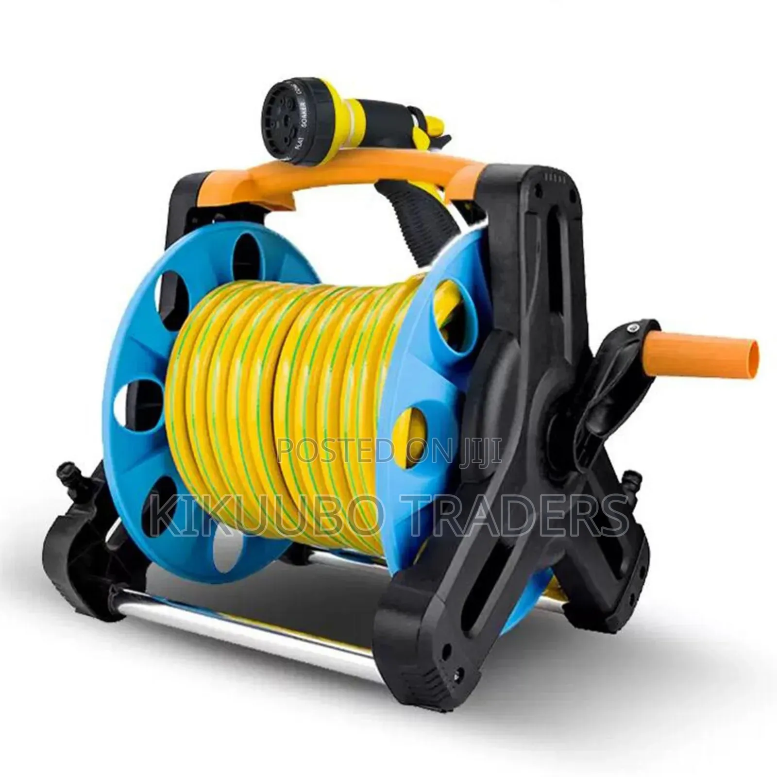 Hose Reel 25m Long Garden Hose Reel Free-Standing or Wall-Mounted