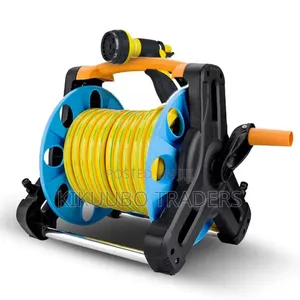 Hose Reel 25m Long Garden Hose Reel Free-Standing or Wall-Mounted