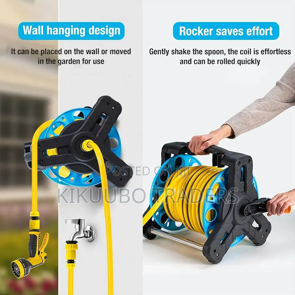30m Portable Hose Reel With 1/2" Hose Pipe N Sprinkler