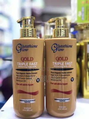 Glutathione Glow Gold Triple Fast Whitening Body Milk.