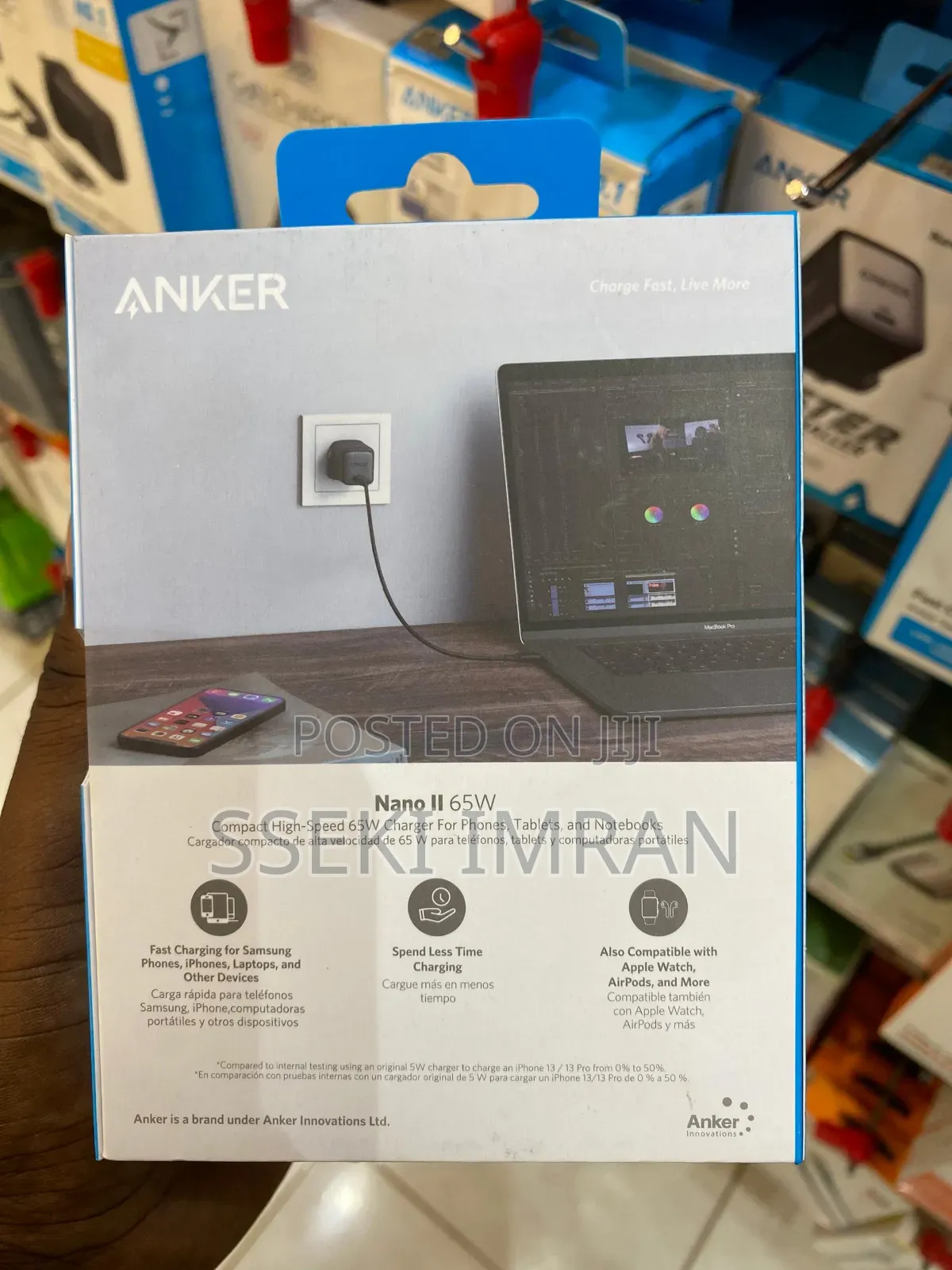 Anker Nano Usb C Charger,65w Gan Ii PPS Fast Compact Foldable Charger