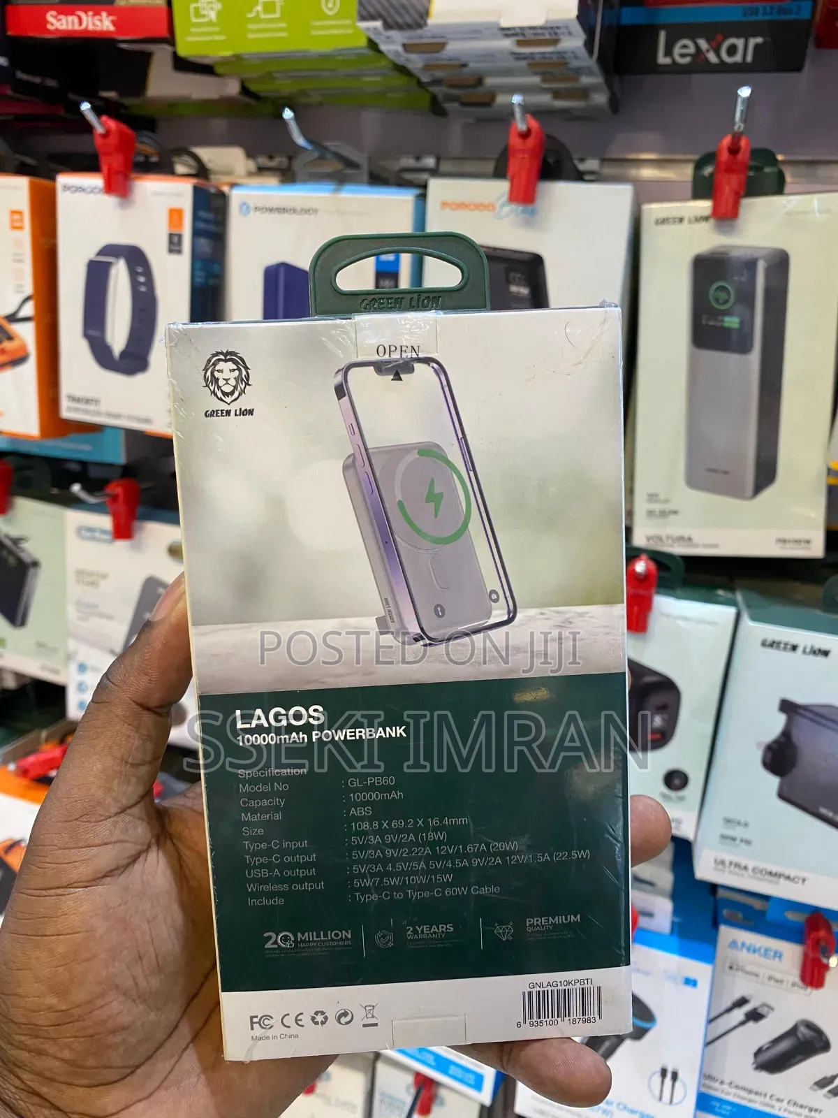 Green Lion Lagos Power Bank 10000mah Pd 20w Fast Charging,