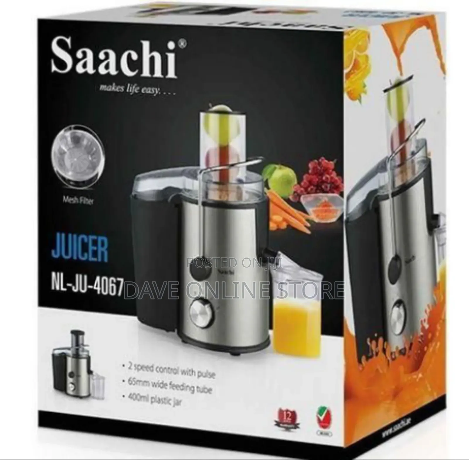 Saachi Electric Juicer With 2-Speed Control