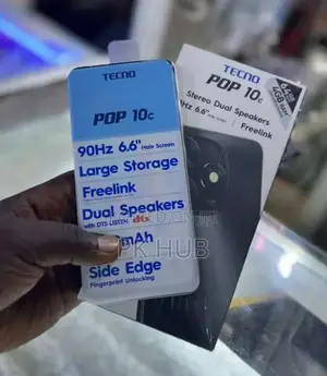 New Tecno Pop 10C 64 GB White