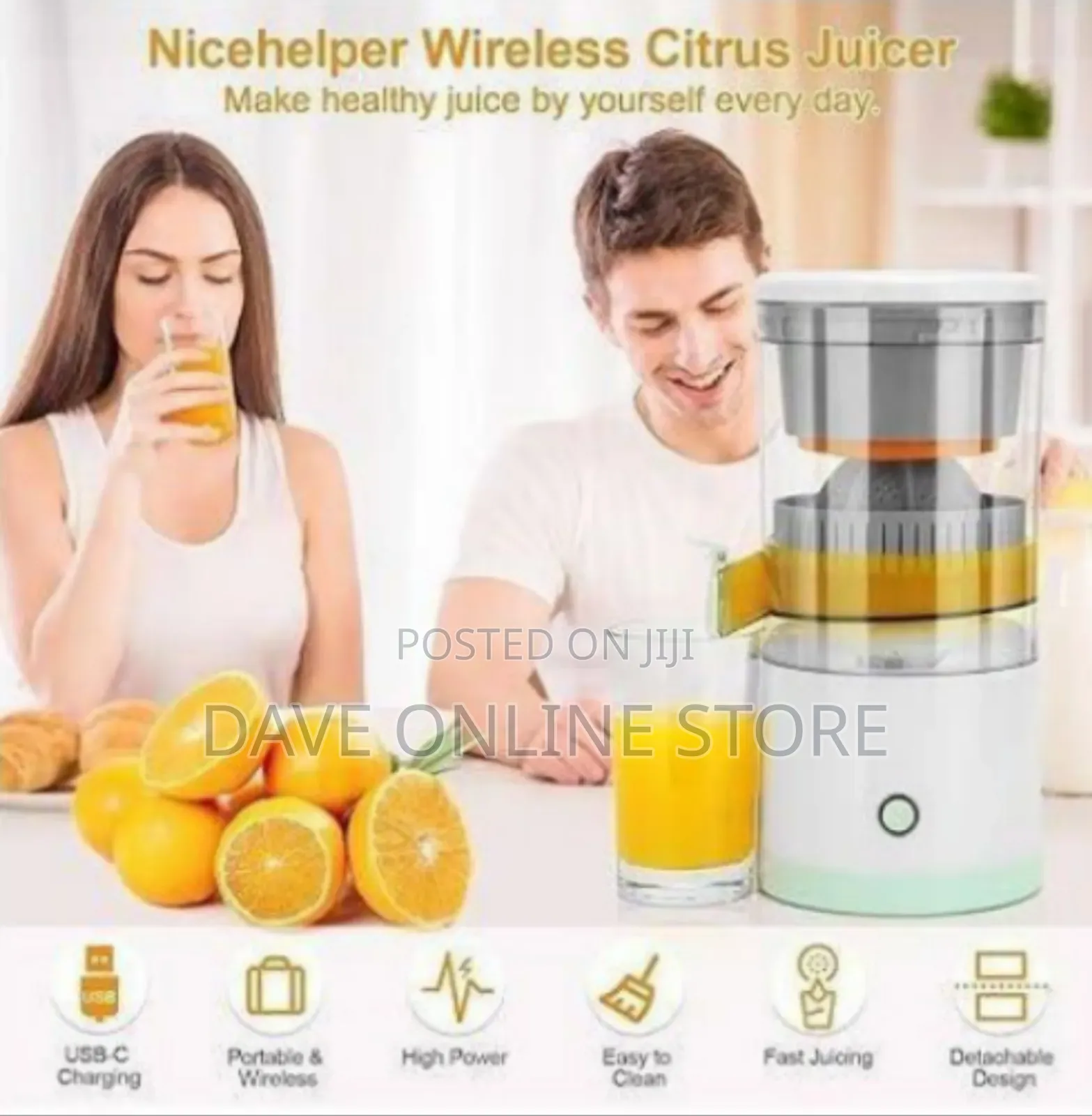 Portable Rechargeable Electric Juicer
