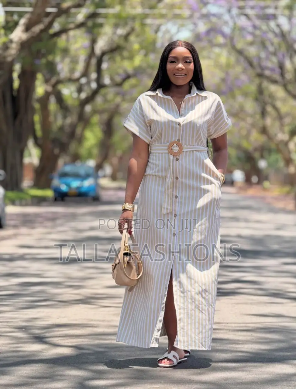 Ladies Stripped Dress