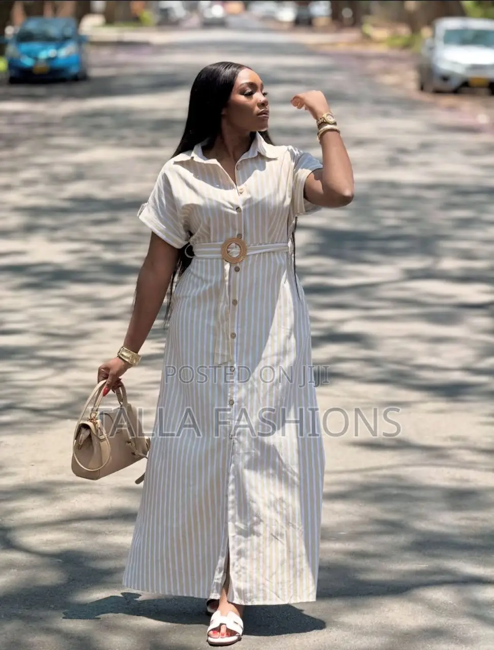 Ladies Stripped Dress