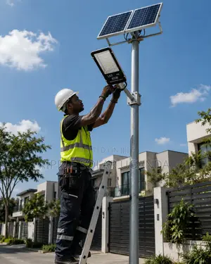60w Solar Street Light With External Lithium Battery – Waterproof