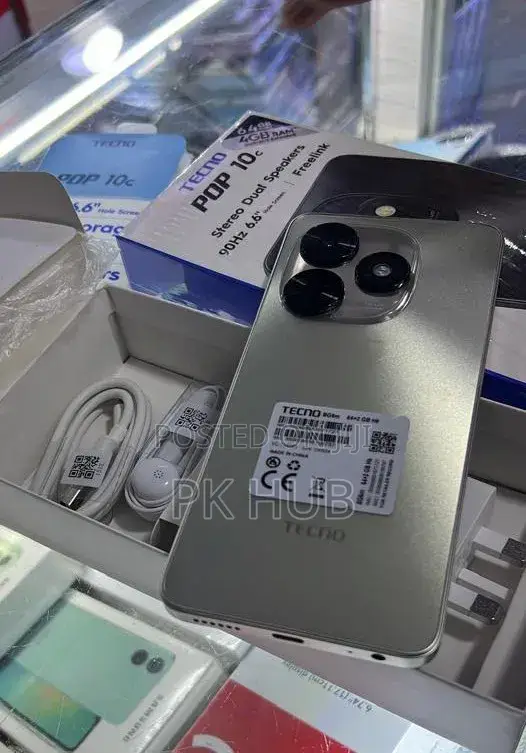 New Tecno Pop 10C 64 GB Silver