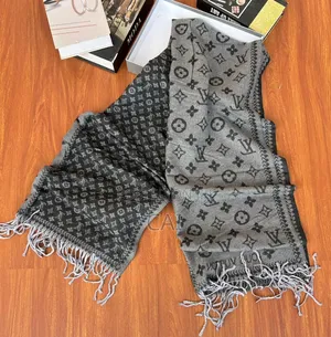 Louis Vuitton Monogram Classic Fringed Scarf