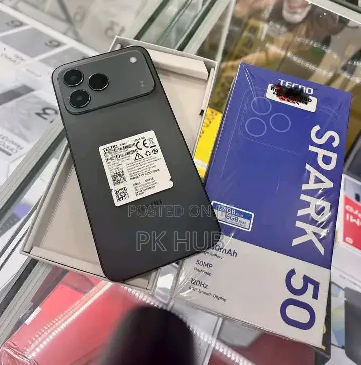 New Tecno Spark 50 128 GB Black