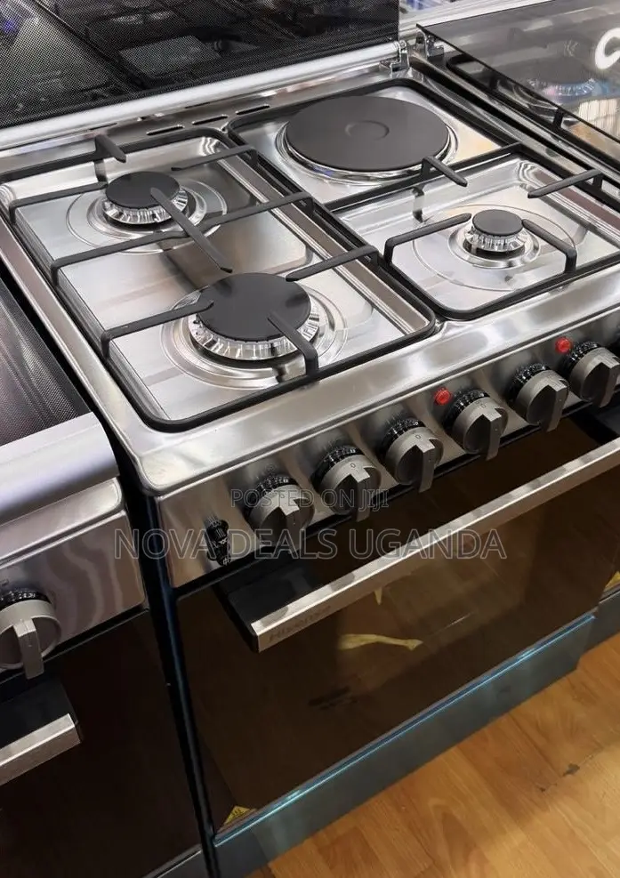 Hisense Freestanding Cooker – 3 Gas + 1 Electric Auto Ignition Cooker