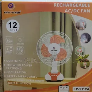 Easy Power Ac/Dc Rechargeable Fan
