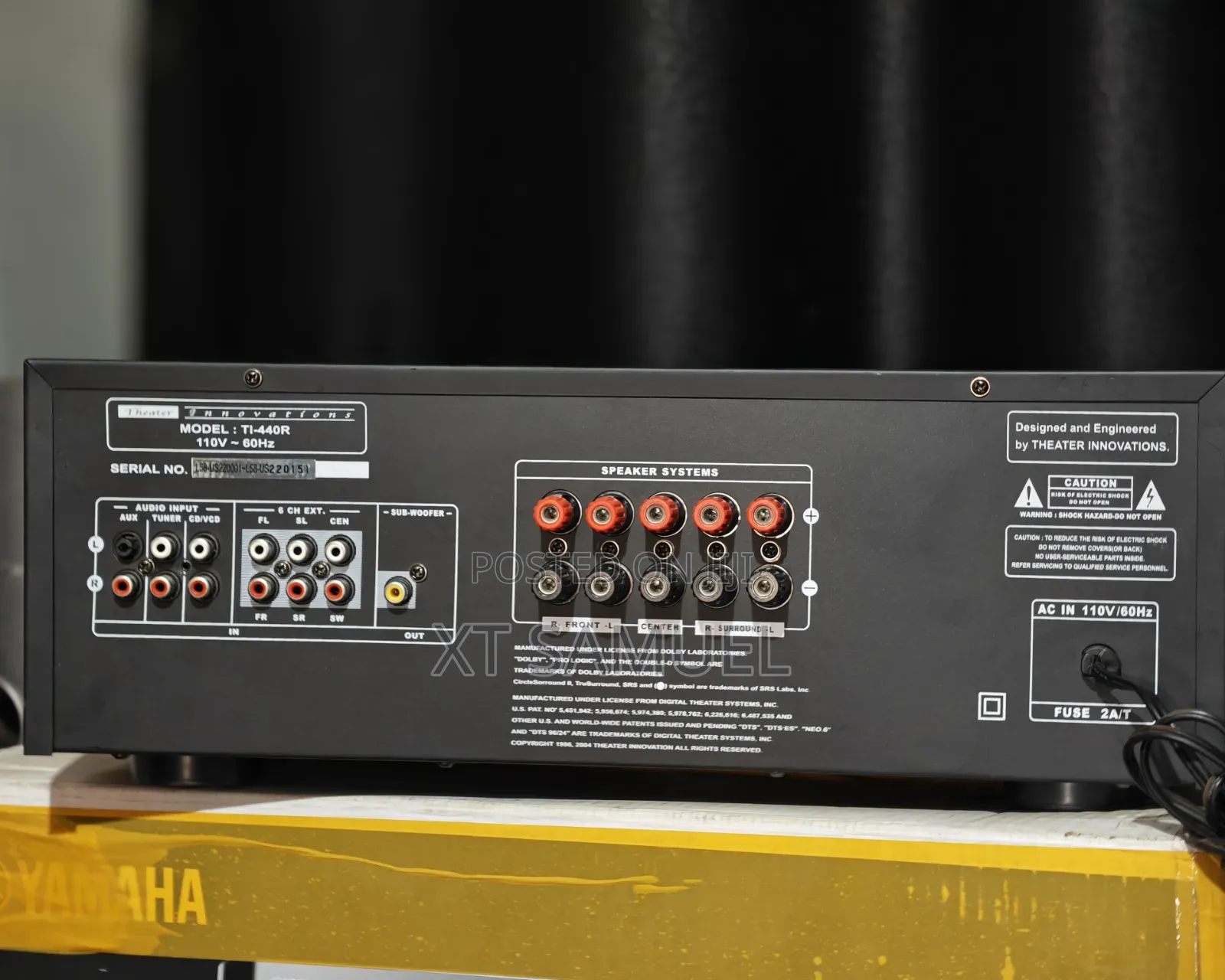 Theater Innovation 5.1ch Av Amplifier With Aux and Subwoofer Pre-Out